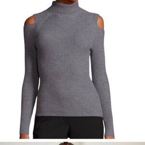 THEORY Cold Shoulder Jemliss Turtleneck Sweater